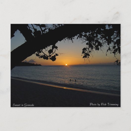 Sunset in Granada Briefkaart (Voorkant)