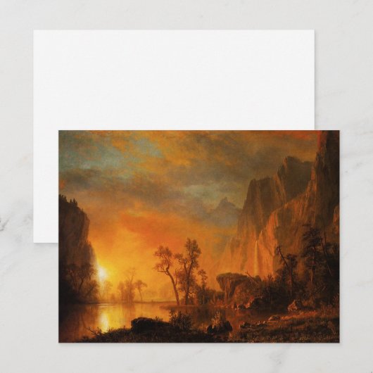 Sunset in het Briefkaart Rockies (Voorkant / Achterkant)