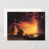 Sunset in het Briefkaart van de Yosemite-vallei (Voorkant / Achterkant)