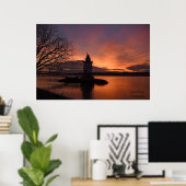 Sunset in het Poster van Tarrytown (Thuiskantoor)