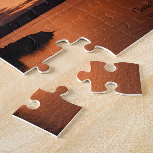 Sunset in het Poster van Tarrytown Legpuzzel (Zijkant)