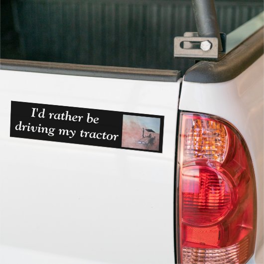 Sunset in het veld bumpersticker (Op Truck)