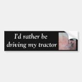 Sunset in het veld bumpersticker (Voorkant)