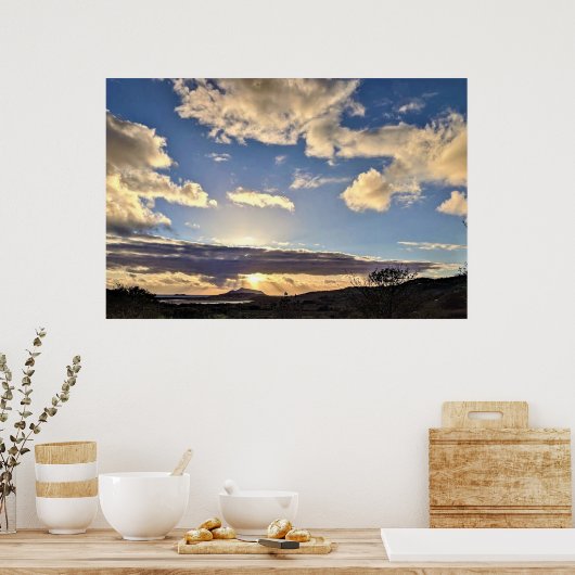 Sunset in Ireland 6 Canvas Print (Keuken)