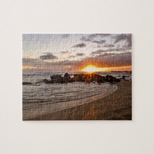 Sunset in Kauaii - Hawaii - 8x10 - 110 pc Legpuzzel (Horizontaal)