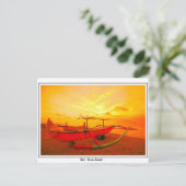 Sunset in Kuta Briefkaart (Staand voorkant)