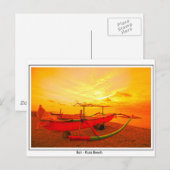 Sunset in Kuta Briefkaart (Voorkant / Achterkant)