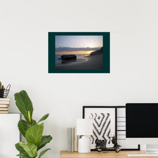 Sunset in Laguna Beach Poster (Thuiskantoor)