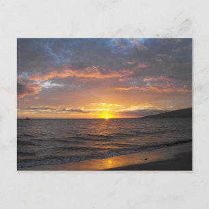 Sunset in Lahaina, Maui, Hawaii Briefkaart