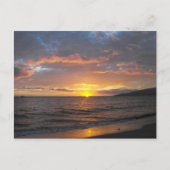 Sunset in Lahaina, Maui, Hawaii Briefkaart (Voorkant)