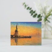 Sunset in Liberty Island Briefkaart (Staand voorkant)