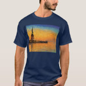 Sunset in Liberty Island T-shirt (Voorkant)