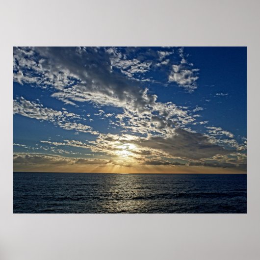 Sunset in Liguria - the Cinque Terre, Italy Poster (Voorkant)