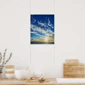 Sunset in Liguria - the Cinque Terre, Italy Poster (Keuken)