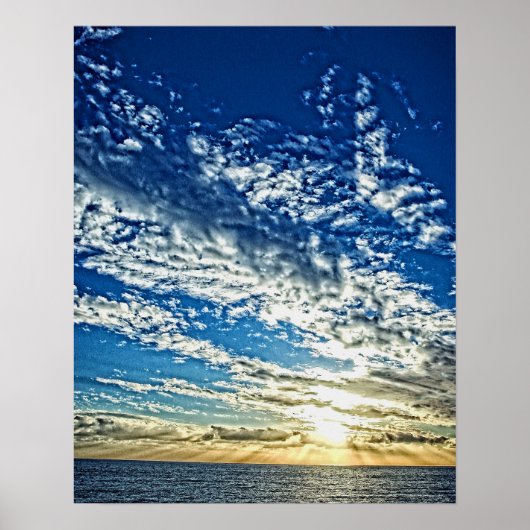 Sunset in Liguria - the Cinque Terre, Italy Poster (Voorkant)