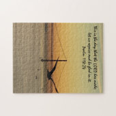 Sunset in Lissabon w/ Verse vanaf Psalm 118:24 Legpuzzel (Horizontaal)