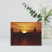 Sunset in London Briefkaart (Staand voorkant)