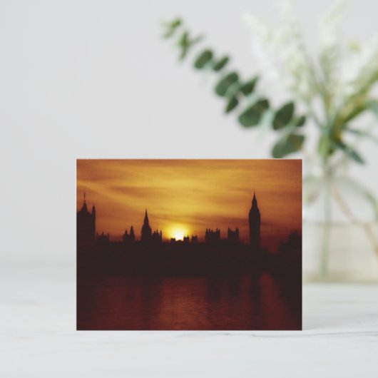 Sunset in London Briefkaart (Staand voorkant)