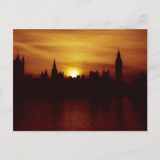 Sunset in London Briefkaart (Voorkant)