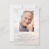 Sunset in Loving Memory | Begrafenis Bedankkaart (Voorkant)