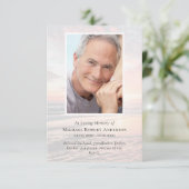 Sunset in Loving Memory | Begrafenis Bedankkaart (Staand voorkant)