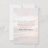 Sunset in Loving Memory | Begrafenis Bedankkaart (Achterkant)