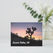 Sunset in Lucerne Valley Briefkaart (Staand voorkant)
