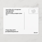 Sunset in Lucerne Valley Briefkaart (Achterkant)