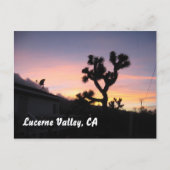 Sunset in Lucerne Valley Briefkaart (Voorkant)