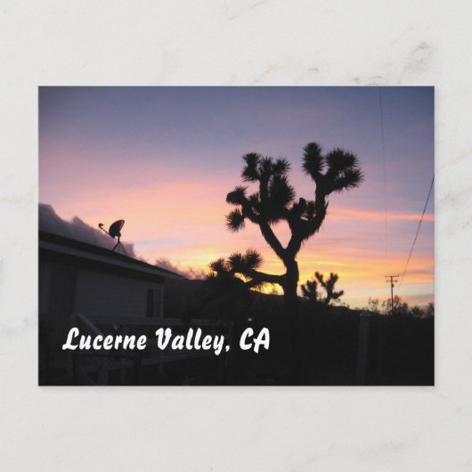 Sunset in Lucerne Valley Briefkaart (Voorkant)