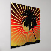 Sunset in Miami Folie Afdrukken (Laagn)