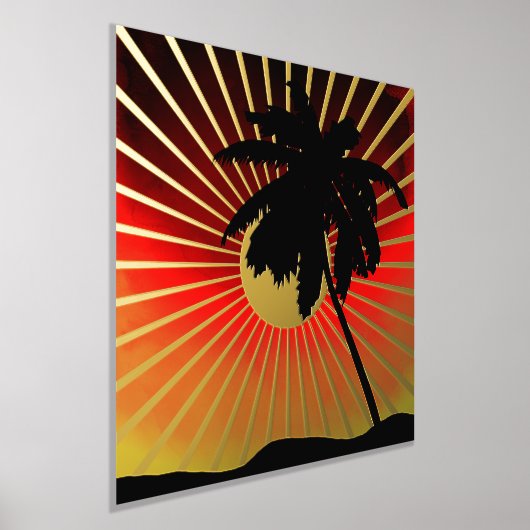 Sunset in Miami Folie Afdrukken (Laagn)