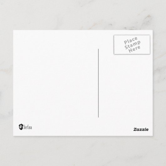 Sunset in Monkey Mia Briefkaart (Achterkant)