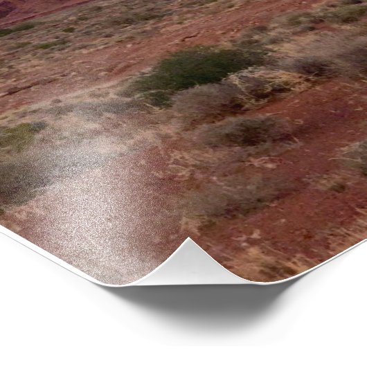 Sunset in Monument Valley Foto Afdruk (Hoek)