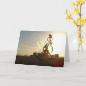 Sunset in Morning Sun, Iowa Kaart (Gele Bloem)