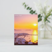 Sunset in Mykonos, Griekenland Briefkaart (Staand voorkant)