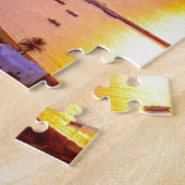 Sunset in Mykonos, Griekenland Legpuzzel (Zijkant)