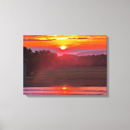 SUNSET IN NEW YORK STATE CANVAS AFDRUK (Voorkant)