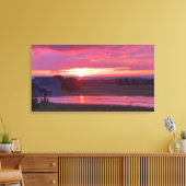 SUNSET IN NEW YORK STATE CANVAS PRINT (Insitu (Woonkamer))