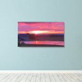 SUNSET IN NEW YORK STATE CANVAS PRINT (Insitu (Houten vloer))