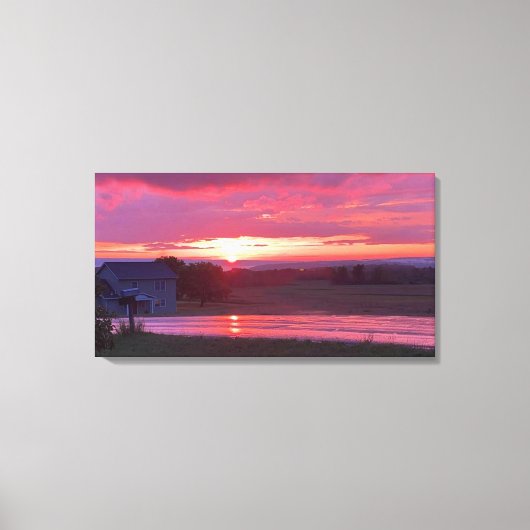 SUNSET IN NEW YORK STATE CANVAS PRINT (Voorkant)