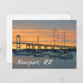 Sunset in Newport, Rhode Island Briefkaart (Voorkant / Achterkant)