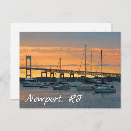 Sunset in Newport, Rhode Island Briefkaart (Voorkant / Achterkant)