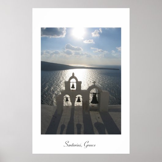 Sunset in Oia Poster (Voorkant)