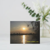 Sunset in Pakse Briefkaart (Staand voorkant)
