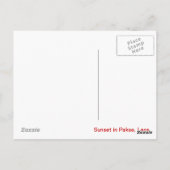 Sunset in Pakse Briefkaart (Achterkant)