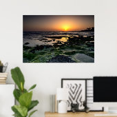 Sunset in Paphos, Cyprus (2512) Poster (Thuiskantoor)