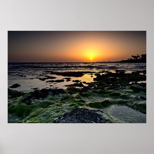 Sunset in Paphos, Cyprus (2512) Poster (Voorkant)