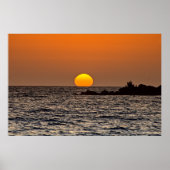 Sunset in Paphos, Cyprus (2532) Poster (Voorkant)