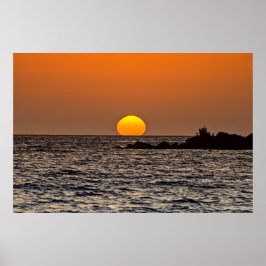 Sunset in Paphos, Cyprus (2532) Poster